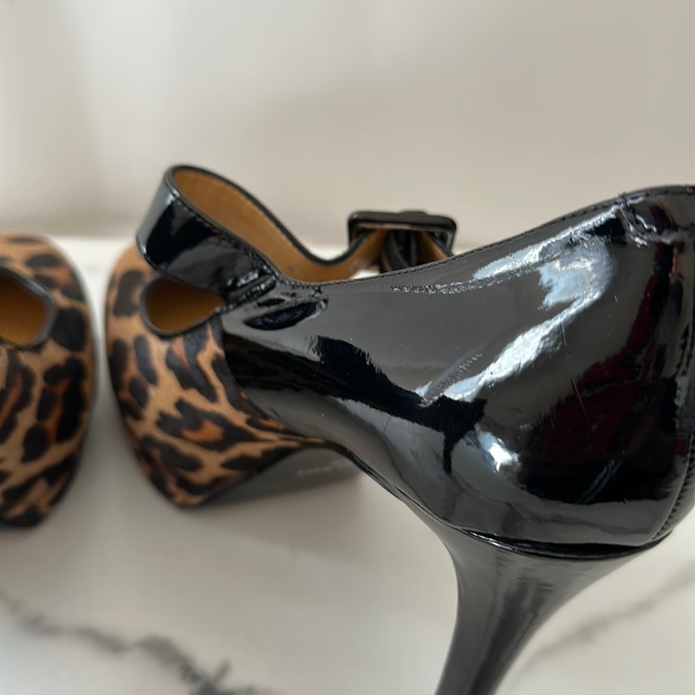 New- Nine West animal print heels - Picture 10 of 16